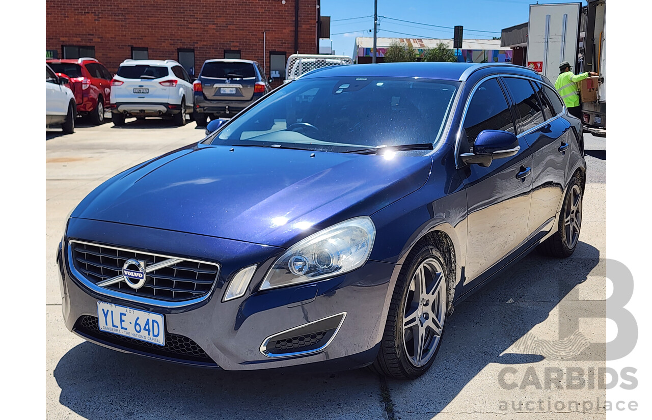 1/2013 Volvo V60 D3 Teknik F MY12 4d Wagon Blue 2.0L