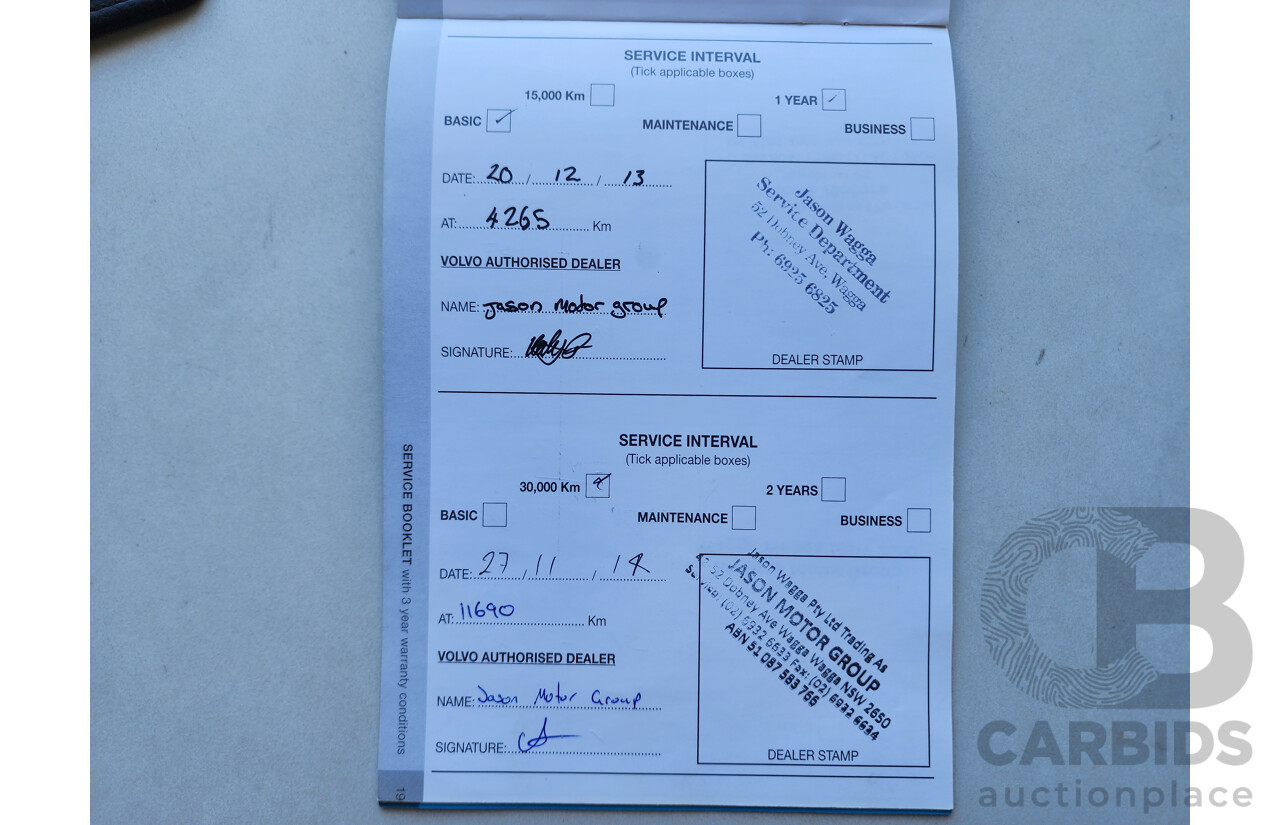 1/2013 Volvo V60 D3 Teknik F MY12 4d Wagon Blue 2.0L