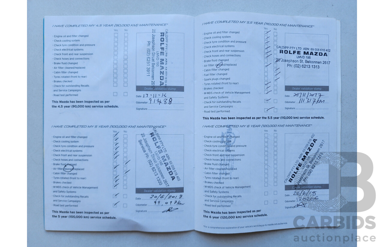 8/2012 Mazda Cx-5 MAXX Sport (4x4)  4d Wagon White 2.2L