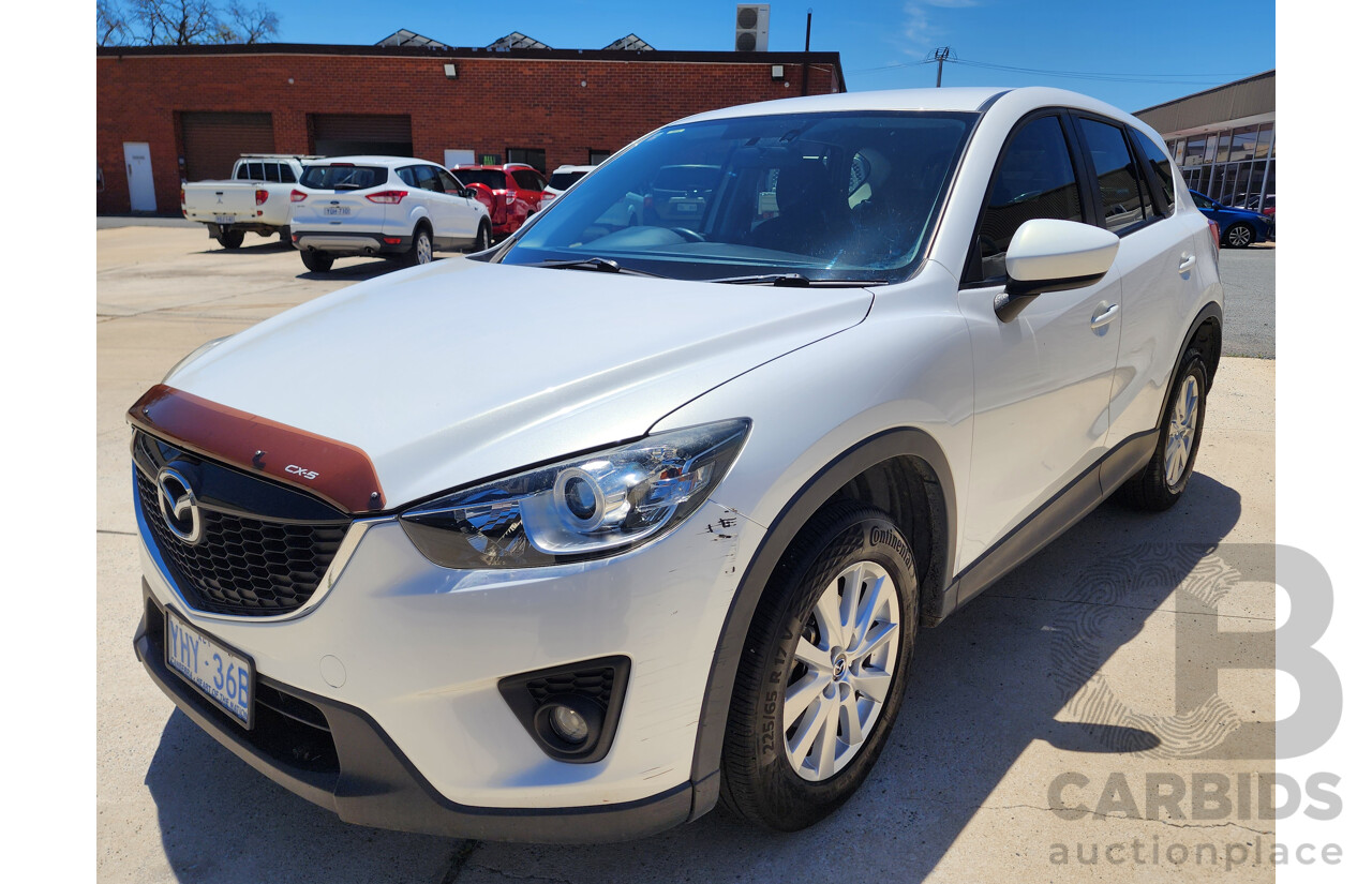8/2012 Mazda Cx-5 MAXX Sport (4x4) 4d Wagon White 2.2L