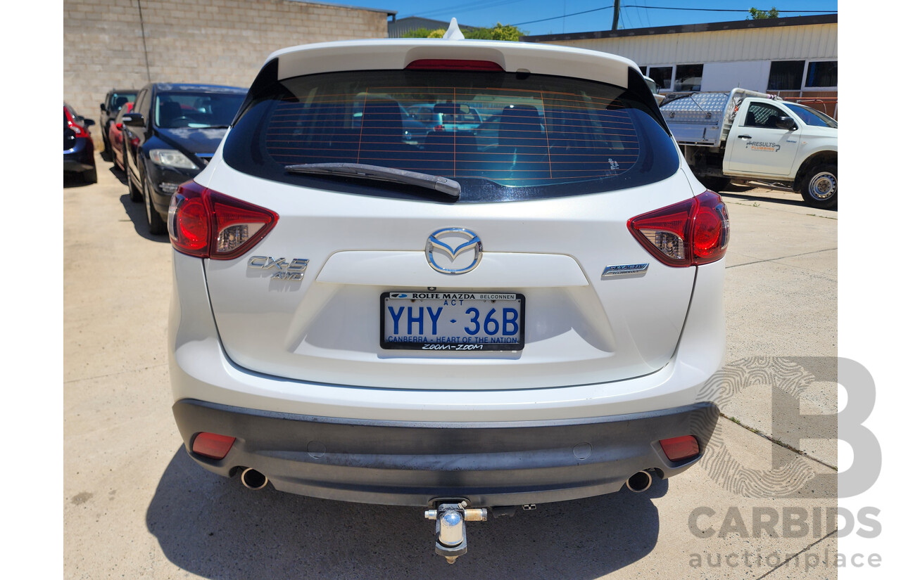 8/2012 Mazda Cx-5 MAXX Sport (4x4) 4d Wagon White 2.2L