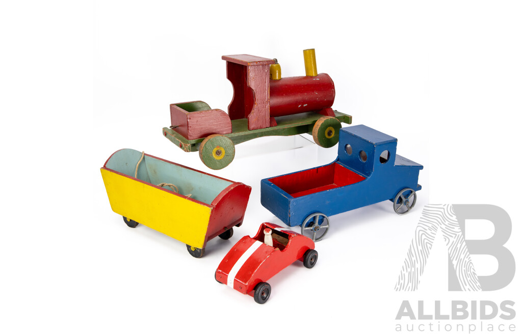Collection of Four Vintage Bespoke Childrens Toys