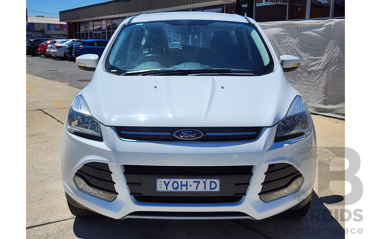 4/2015 Ford Kuga Ambiente (fwd) TF MK 2 4d Wagon White 1.5L