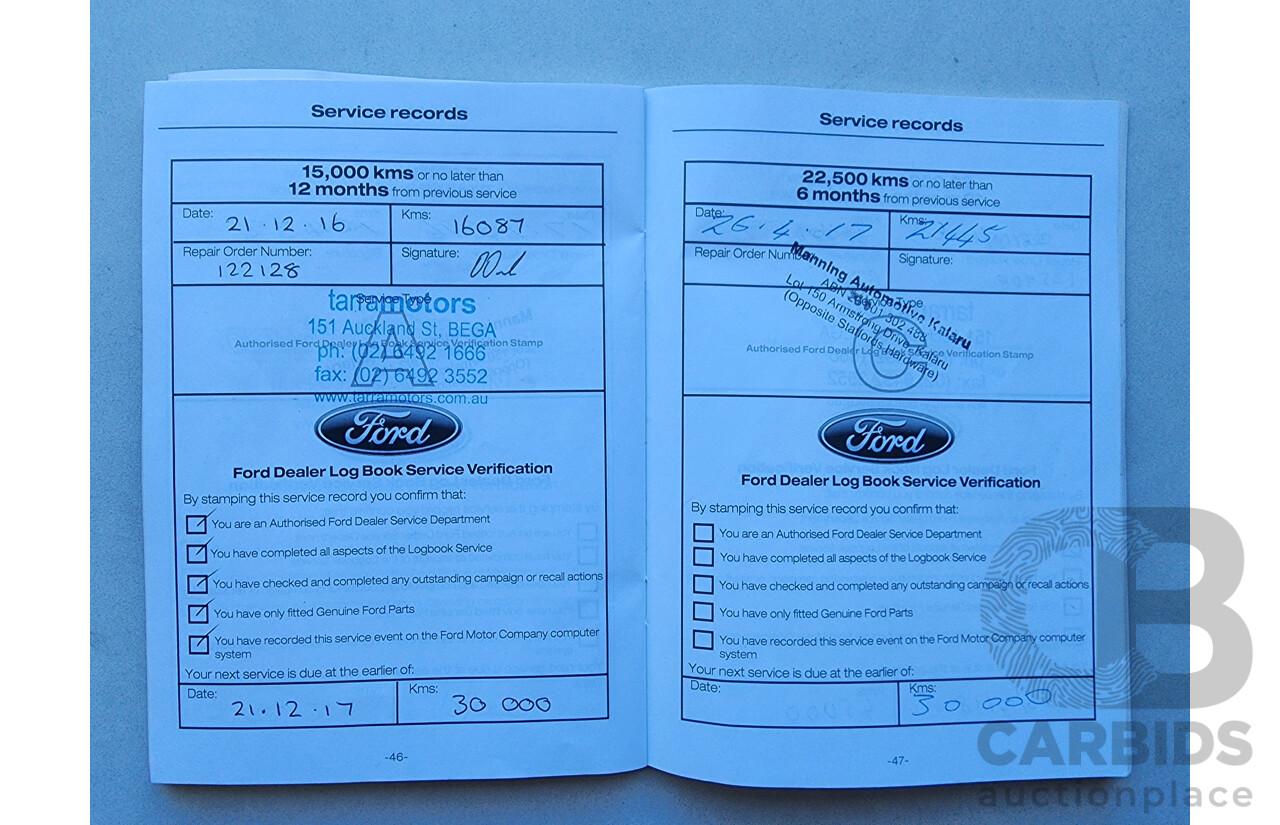 4/2015 Ford Kuga Ambiente (fwd) TF MK 2 4d Wagon White 1.5L