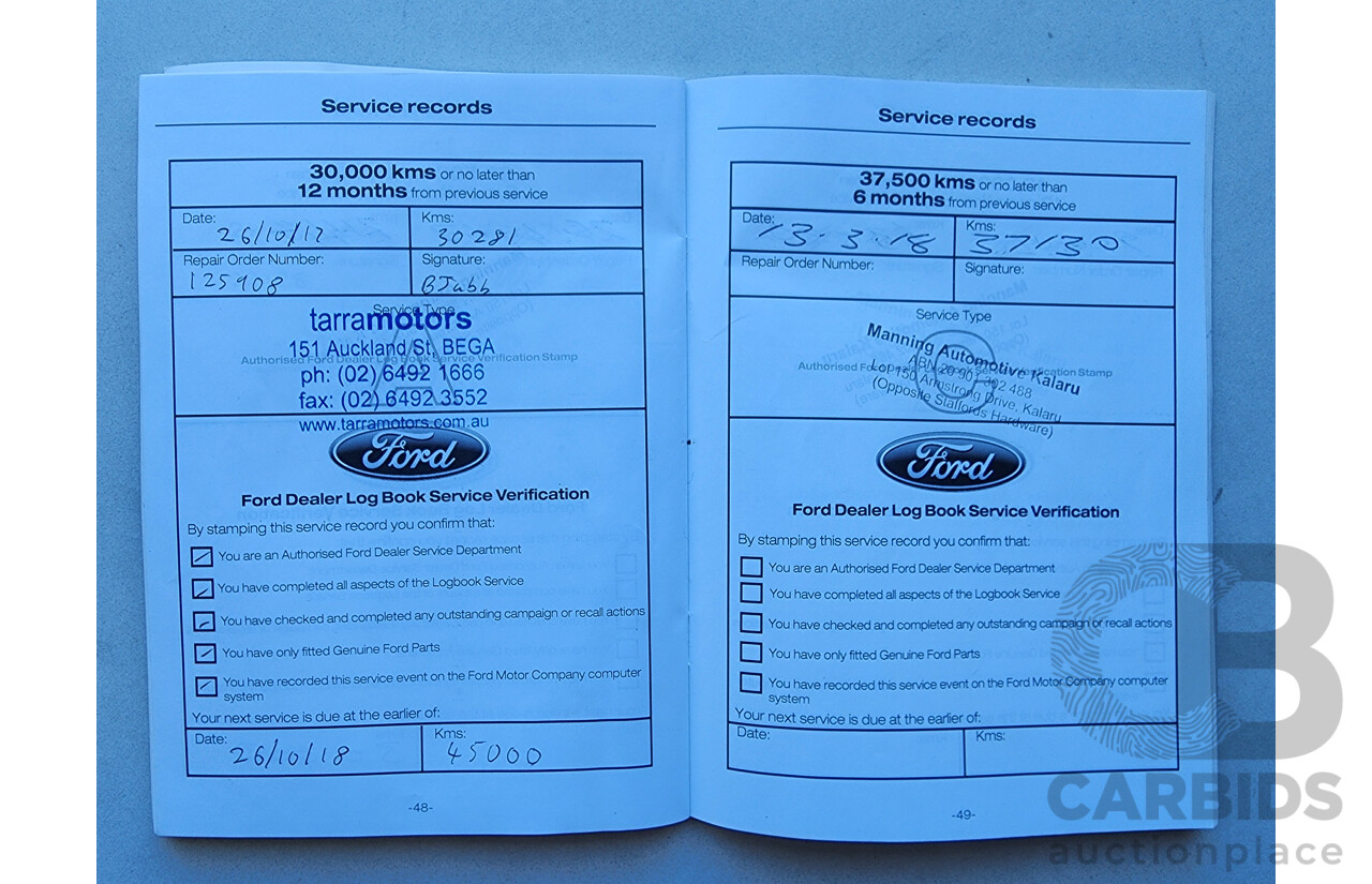 4/2015 Ford Kuga Ambiente (fwd) TF MK 2 4d Wagon White 1.5L