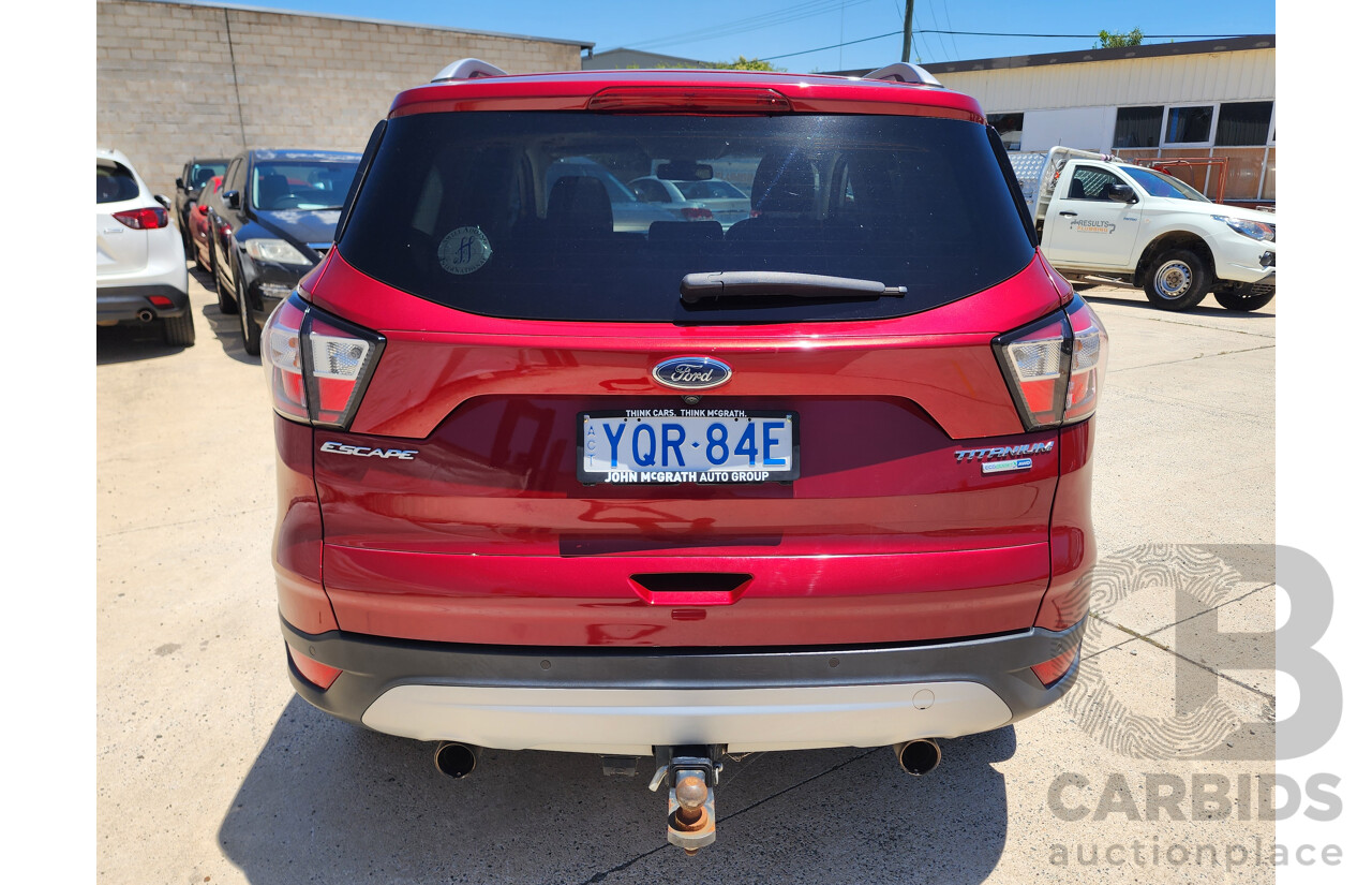 2/2017 Ford Escape Titanium AWD ZG 4d Wagon Red Turbo 2.0L