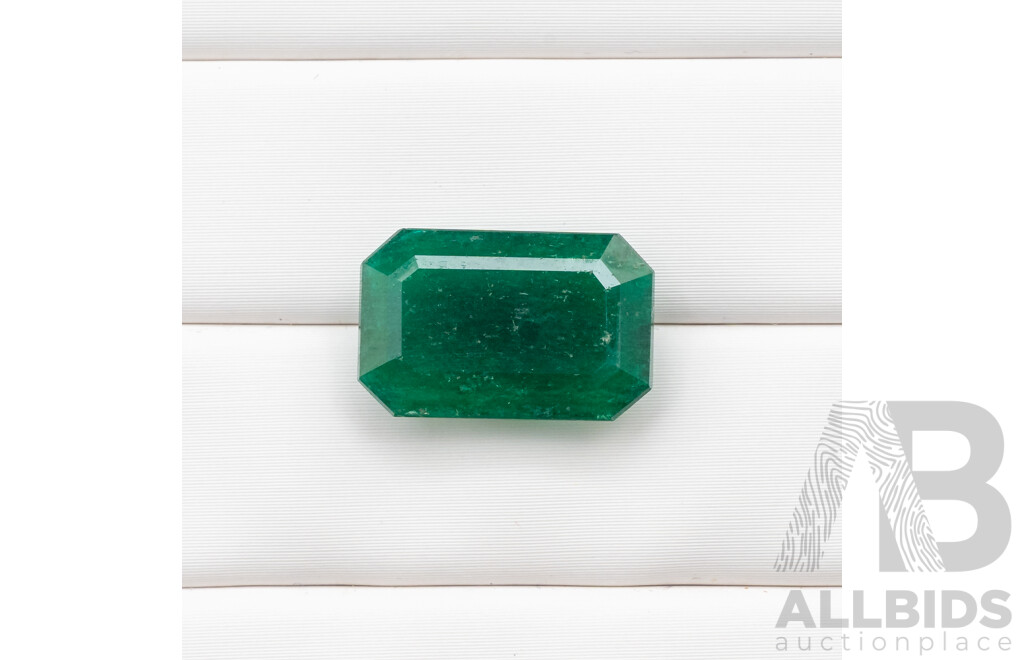 6.35ct Emerald Cut Natural Green Emerald