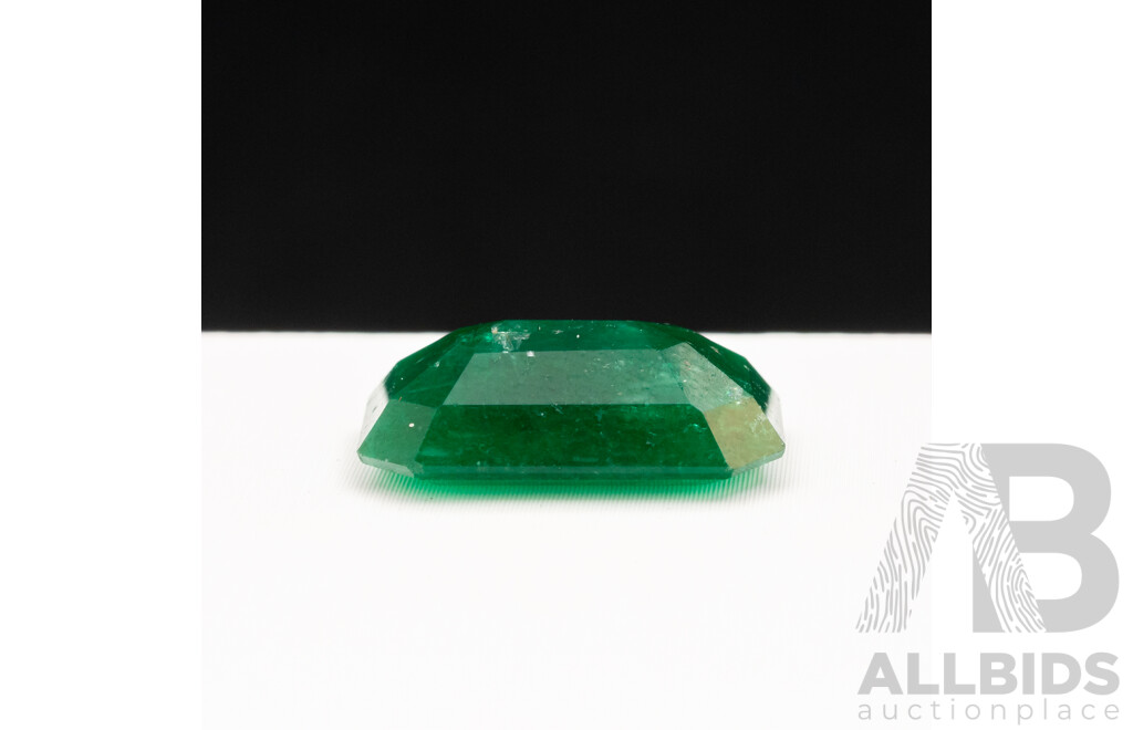 6.35ct Emerald Cut Natural Green Emerald