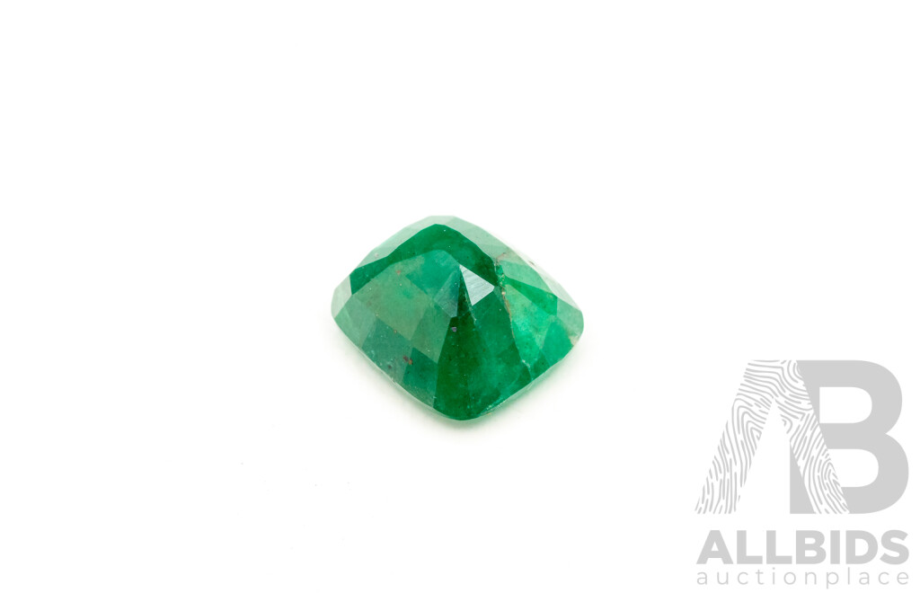3.70ct Elongated Cushion Cut Natural Emerald