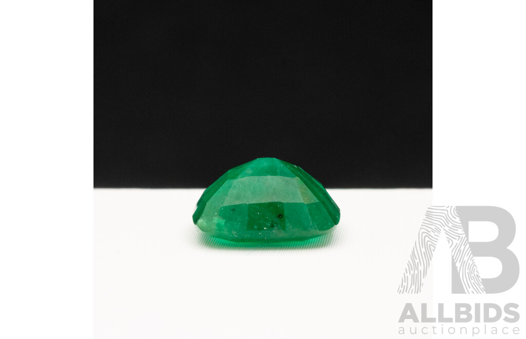3.70ct Elongated Cushion Cut Natural Emerald