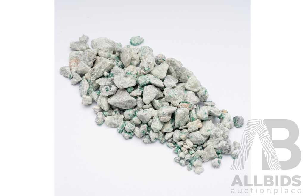 500.15cts of Uncut Natural Emeralds - 100.04gms