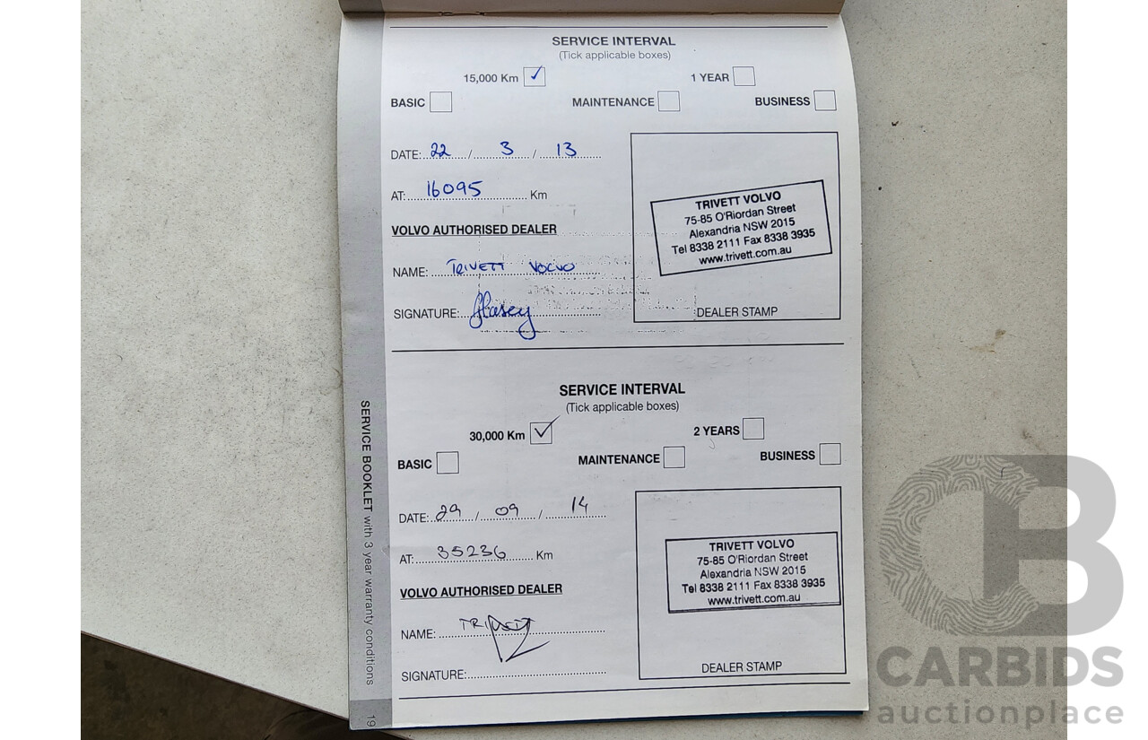 1/2012 Volvo Xc90 D5 R-Design MY12 4d Wagon Grey 2.4L