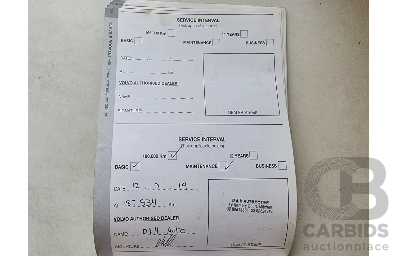 1/2012 Volvo Xc90 D5 R-Design MY12 4d Wagon Grey 2.4L