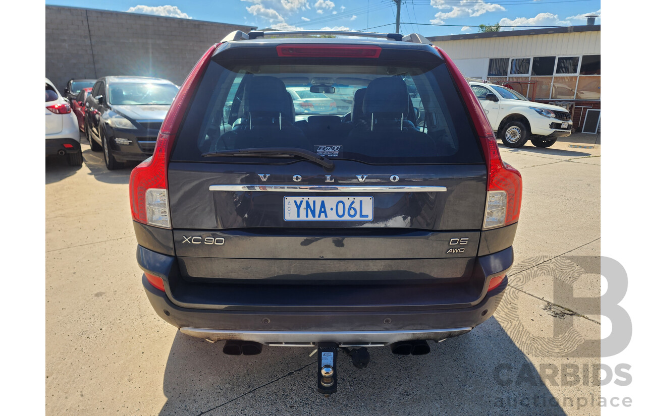 1/2012 Volvo Xc90 D5 R-Design MY12 4d Wagon Grey 2.4L