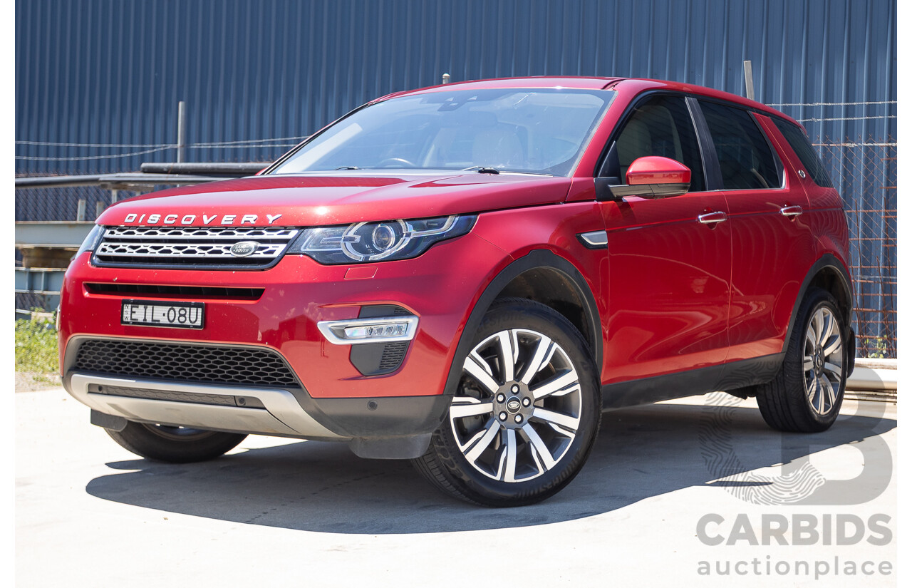 11/2016 Land Rover Discovery Sport TD4 180 HSE Luxury (AWD) LC MY17 4D Wagon Firenze Red Metallic Turbo Diesel 2.0L