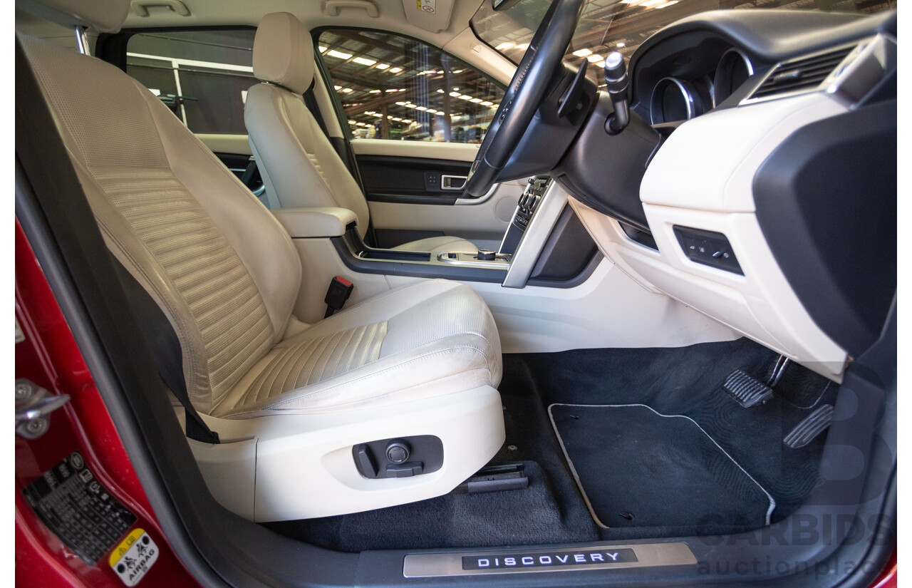 11/2016 Land Rover Discovery Sport TD4 180 HSE Luxury (AWD) LC MY17 4D Wagon Firenze Red Metallic Turbo Diesel 2.0L