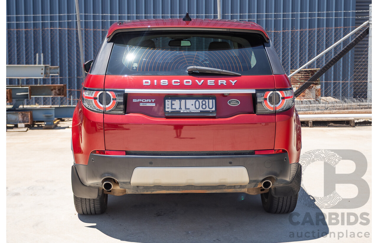 11/2016 Land Rover Discovery Sport TD4 180 HSE Luxury (AWD) LC MY17 4D Wagon Firenze Red Metallic Turbo Diesel 2.0L