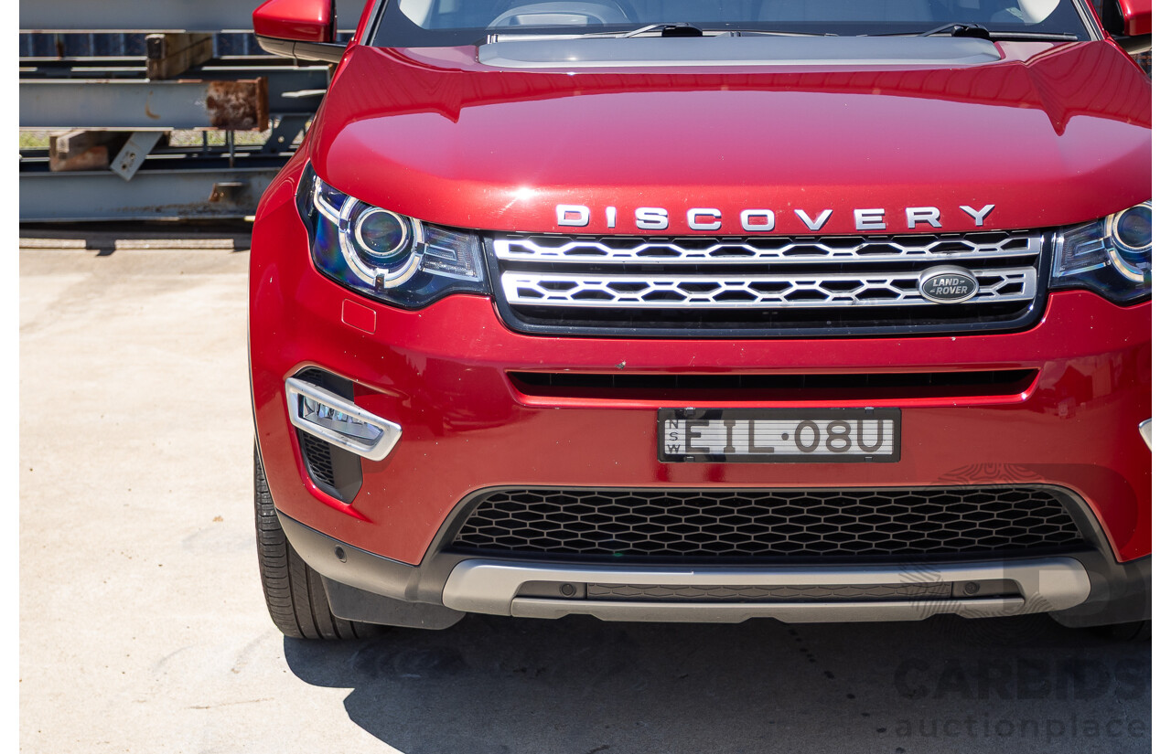 11/2016 Land Rover Discovery Sport TD4 180 HSE Luxury (AWD) LC MY17 4D Wagon Firenze Red Metallic Turbo Diesel 2.0L