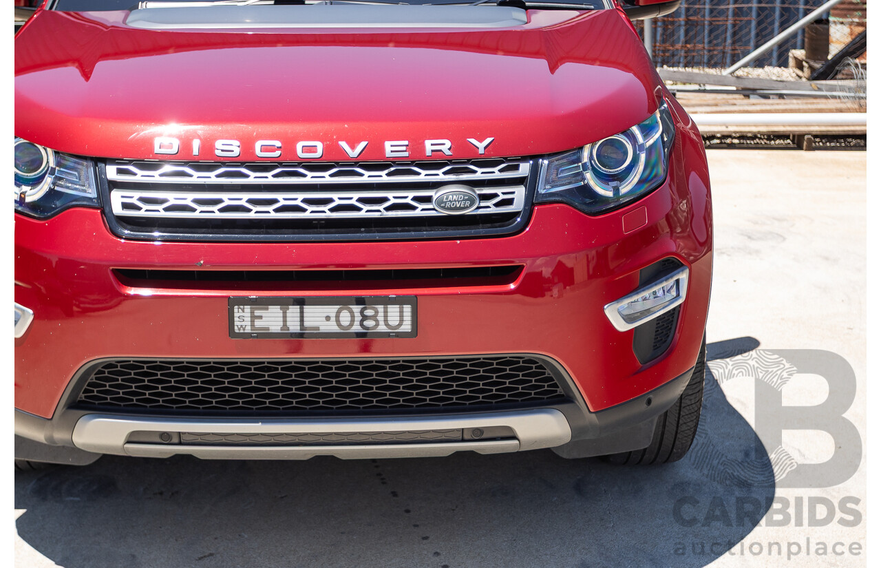 11/2016 Land Rover Discovery Sport TD4 180 HSE Luxury (AWD) LC MY17 4D Wagon Firenze Red Metallic Turbo Diesel 2.0L