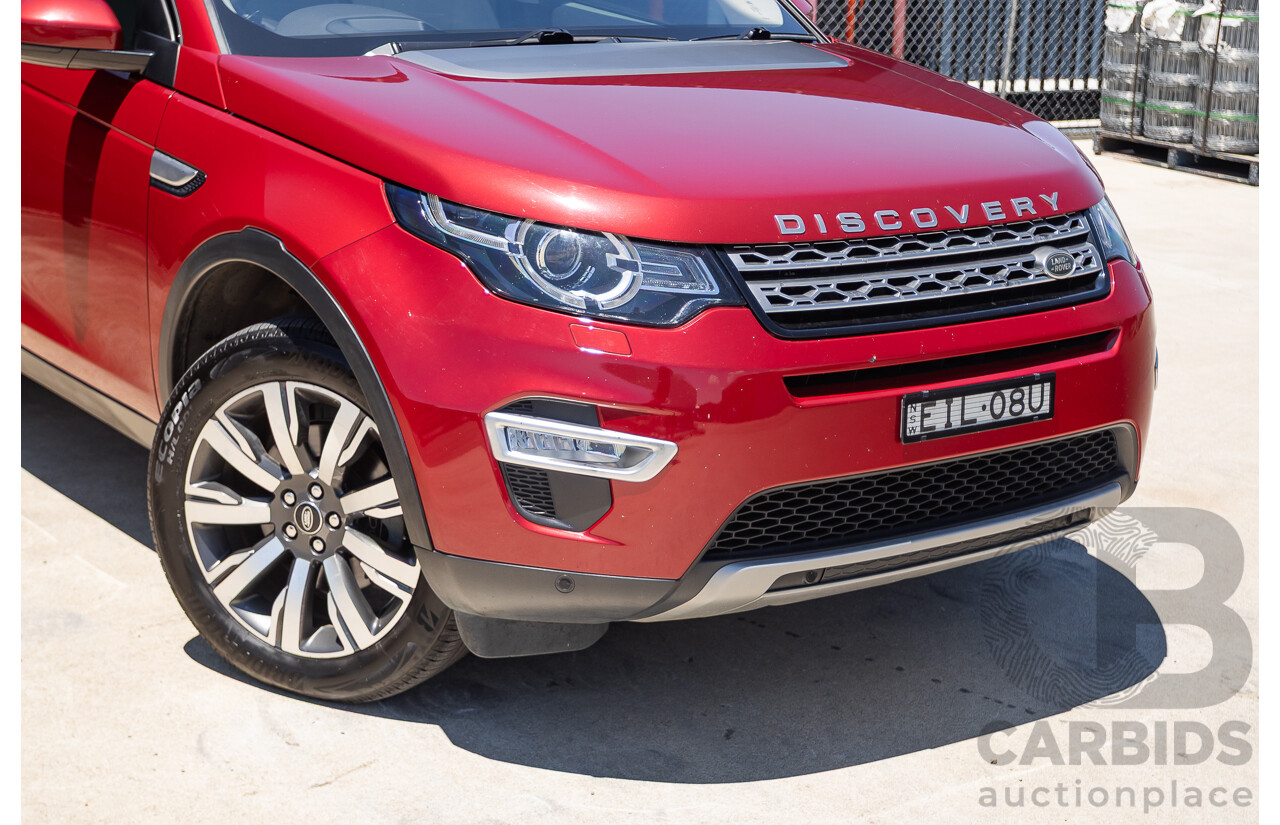 11/2016 Land Rover Discovery Sport TD4 180 HSE Luxury (AWD) LC MY17 4D Wagon Firenze Red Metallic Turbo Diesel 2.0L