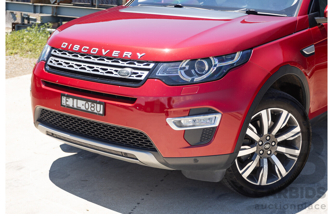 11/2016 Land Rover Discovery Sport TD4 180 HSE Luxury (AWD) LC MY17 4D Wagon Firenze Red Metallic Turbo Diesel 2.0L