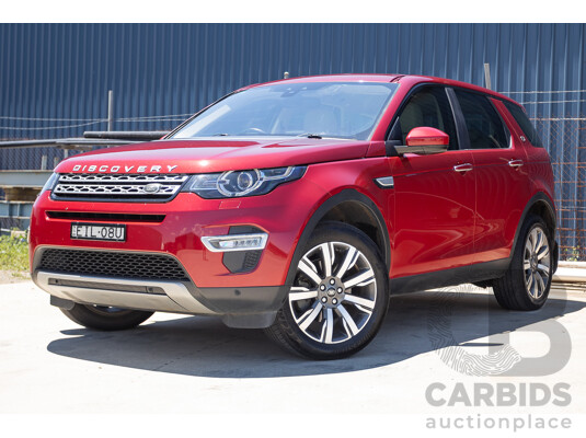 11/2016 Land Rover Discovery Sport TD4 180 HSE Luxury (AWD) LC MY17 4D Wagon Firenze Red Metallic Turbo Diesel 2.0L