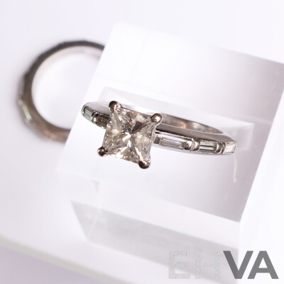 Canturi 18ct White Gold 2 Ring Set - Size J