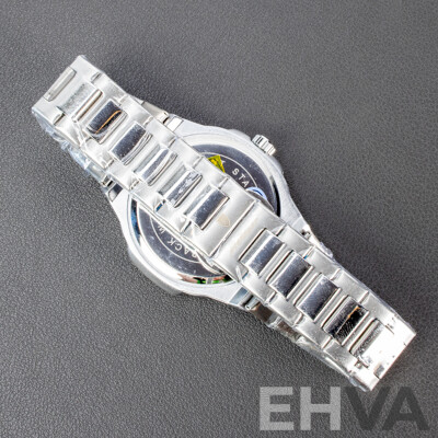 Poedagar Mens Wristwatch with Silver Blue Dial