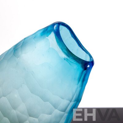 Battuto Ombre Murano Vase in the Style of Carlo Scarpa for Venini
