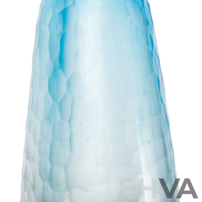 Battuto Ombre Murano Vase in the Style of Carlo Scarpa for Venini