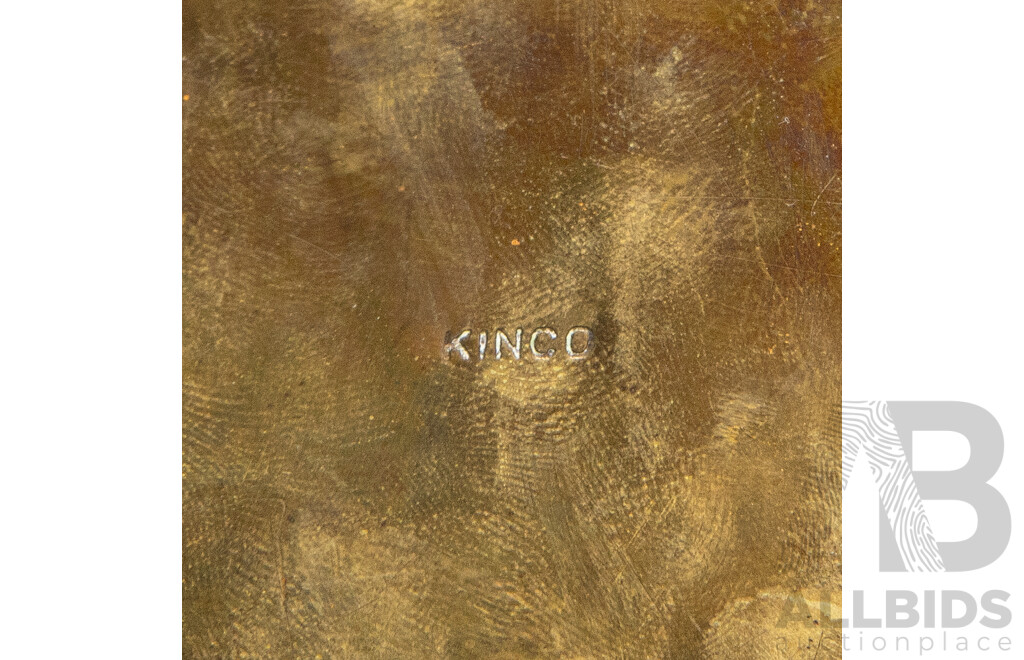 Antique English Kinco Brass Cigarette Box with Cedar Lining, Circa 1920s