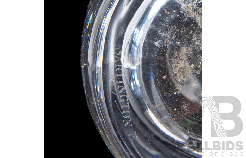 Vintage English Dartington Crystal Wine Carafe