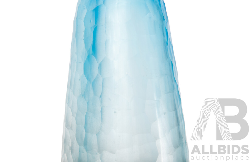 Battuto Ombre Murano Vase in the Style of Carlo Scarpa for Venini