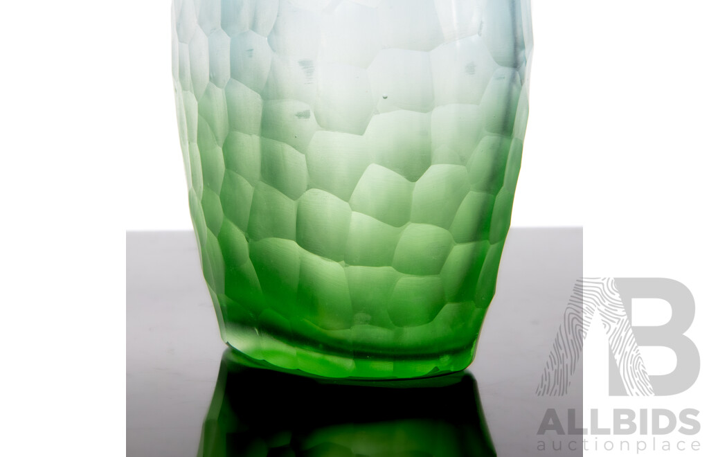 Battuto Ombre Murano Vase in the Style of Carlo Scarpa for Venini