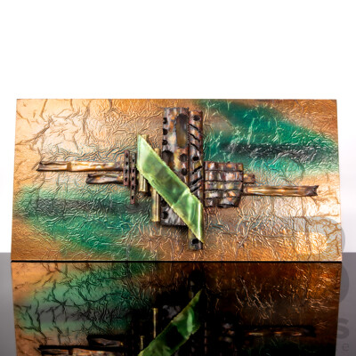 Mid Century Large Copper Wall Hanging