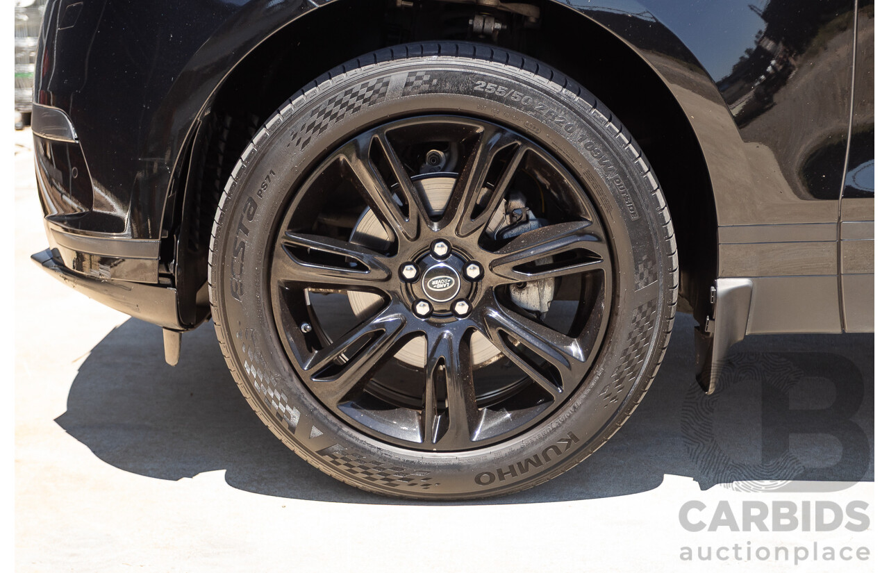 3/2018 Range Rover Velar D240 S (AWD) MY18 4D Wagon Santorini Black Metallic Turbo Diesel 2.0L