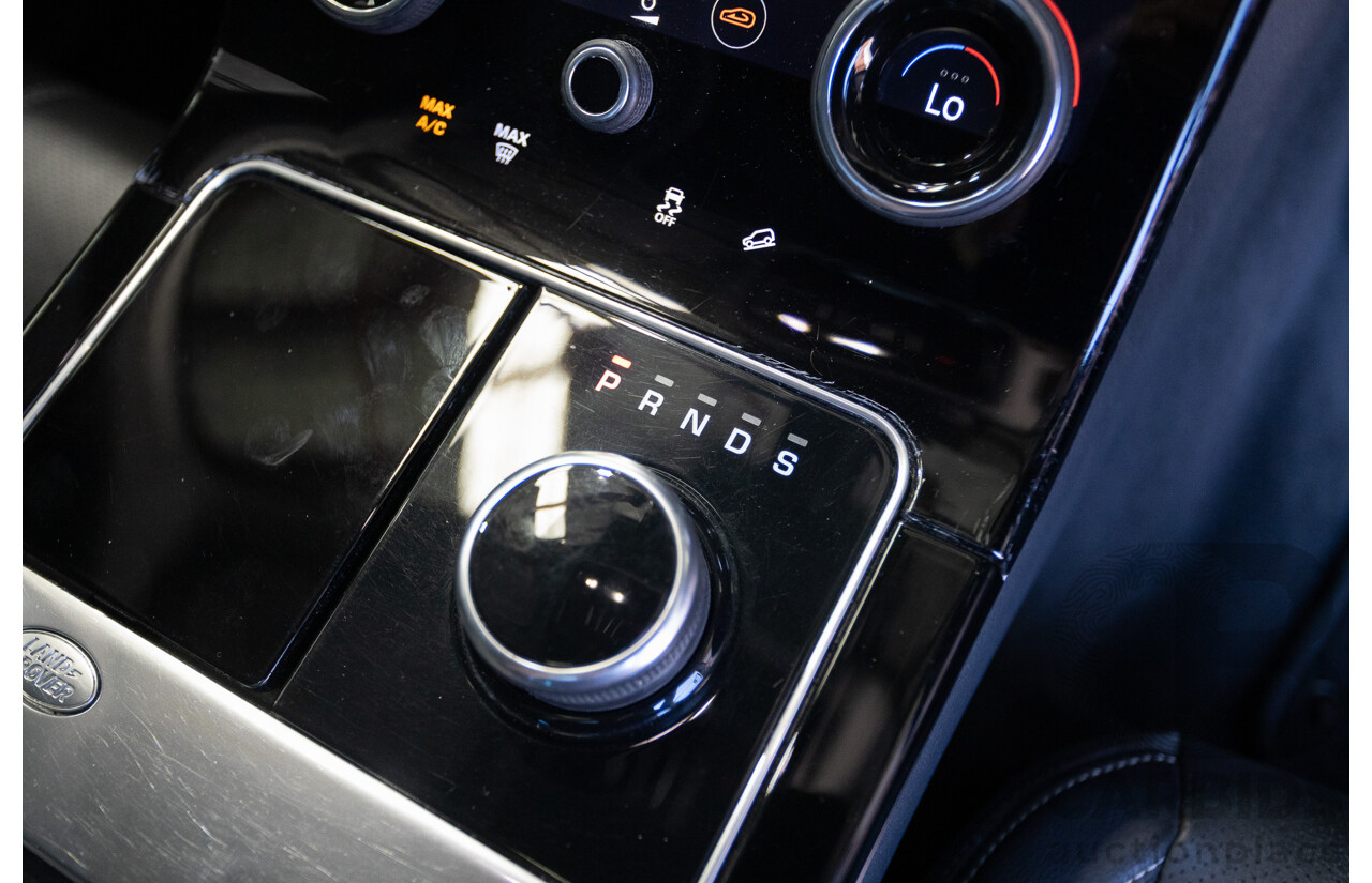 3/2018 Range Rover Velar D240 S (AWD) MY18 4D Wagon Santorini Black Metallic Turbo Diesel 2.0L