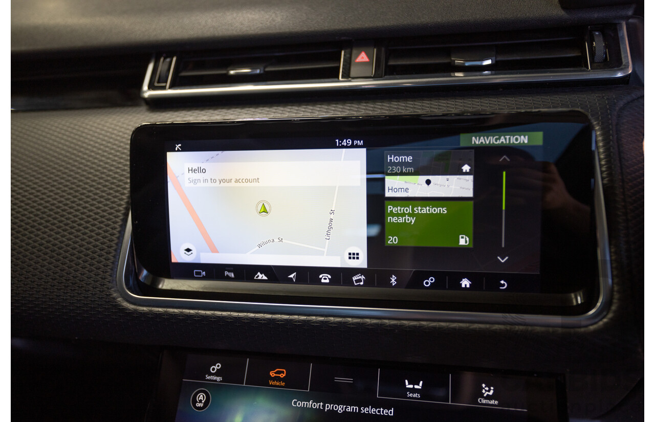 3/2018 Range Rover Velar D240 S (AWD) MY18 4D Wagon Santorini Black Metallic Turbo Diesel 2.0L