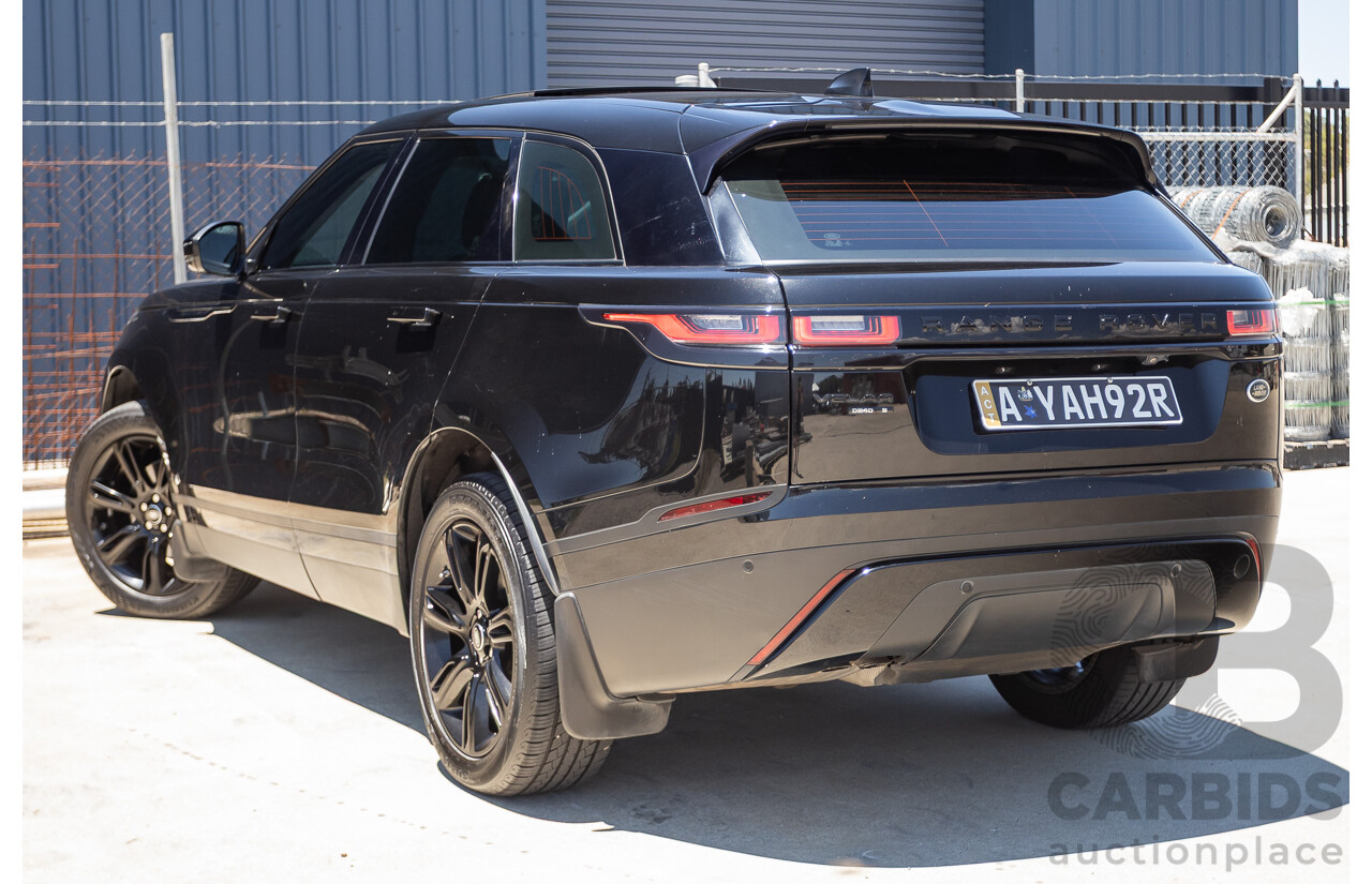 3/2018 Range Rover Velar D240 S (AWD) MY18 4D Wagon Santorini Black Metallic Turbo Diesel 2.0L
