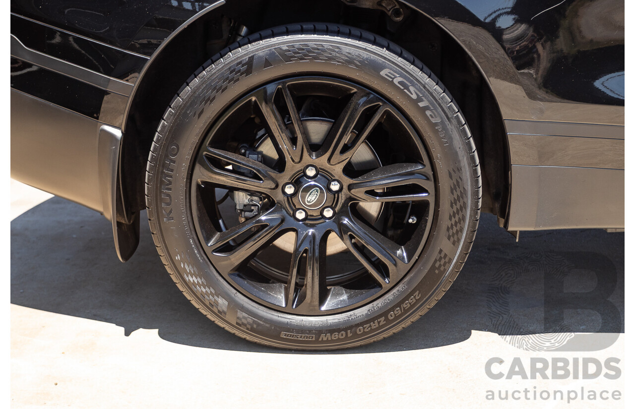 3/2018 Range Rover Velar D240 S (AWD) MY18 4D Wagon Santorini Black Metallic Turbo Diesel 2.0L