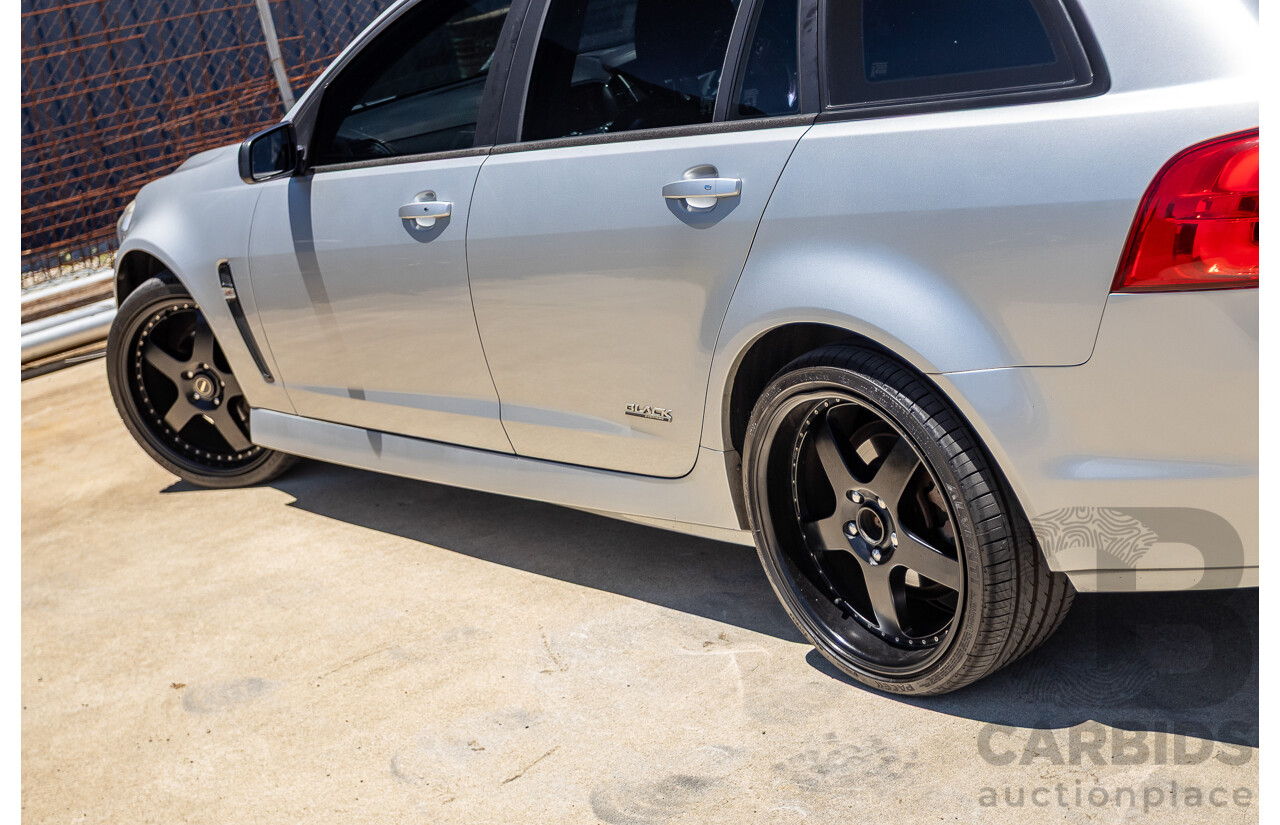 8/2016 Holden Commodore SV6 Black Edition VFII MY16 4D Sportwagon Nitrate Silver V6 3.6L