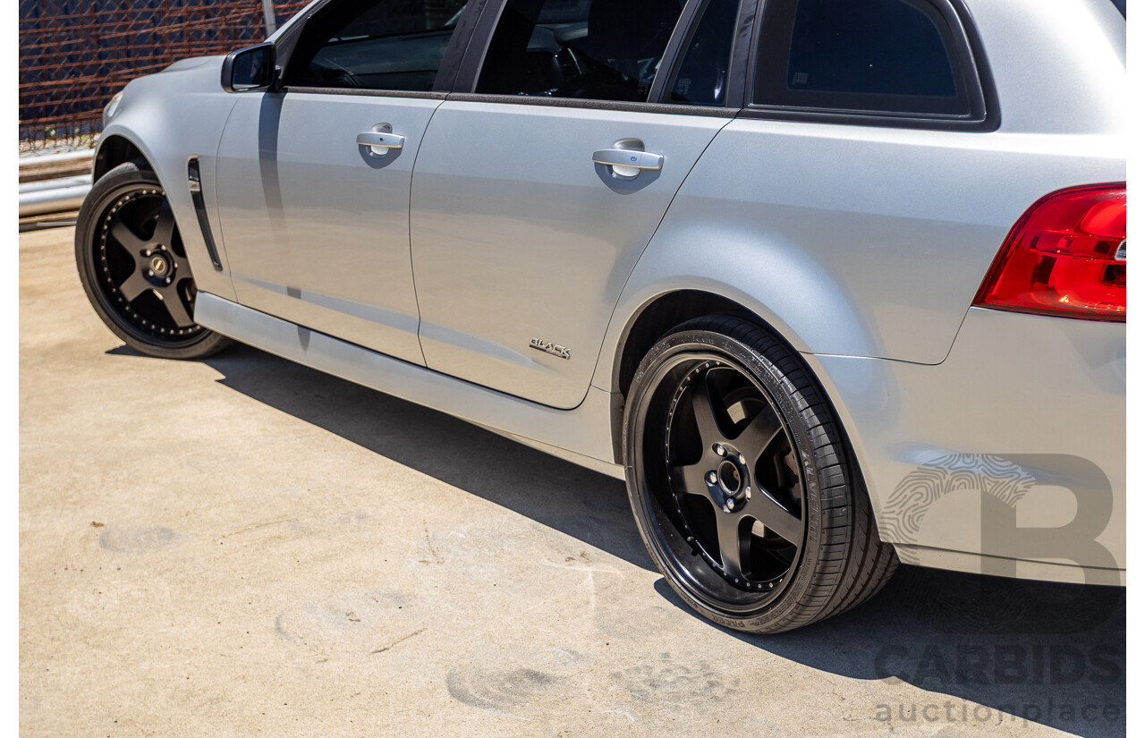 8/2016 Holden Commodore SV6 Black Edition VFII MY16 4D Sportwagon Nitrate Silver V6 3.6L