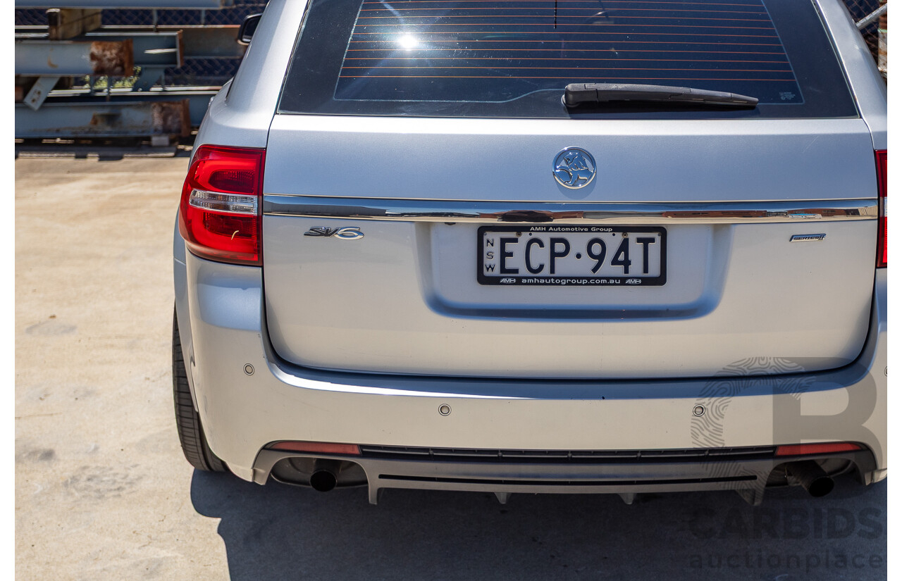 8/2016 Holden Commodore SV6 Black Edition VFII MY16 4D Sportwagon Nitrate Silver V6 3.6L