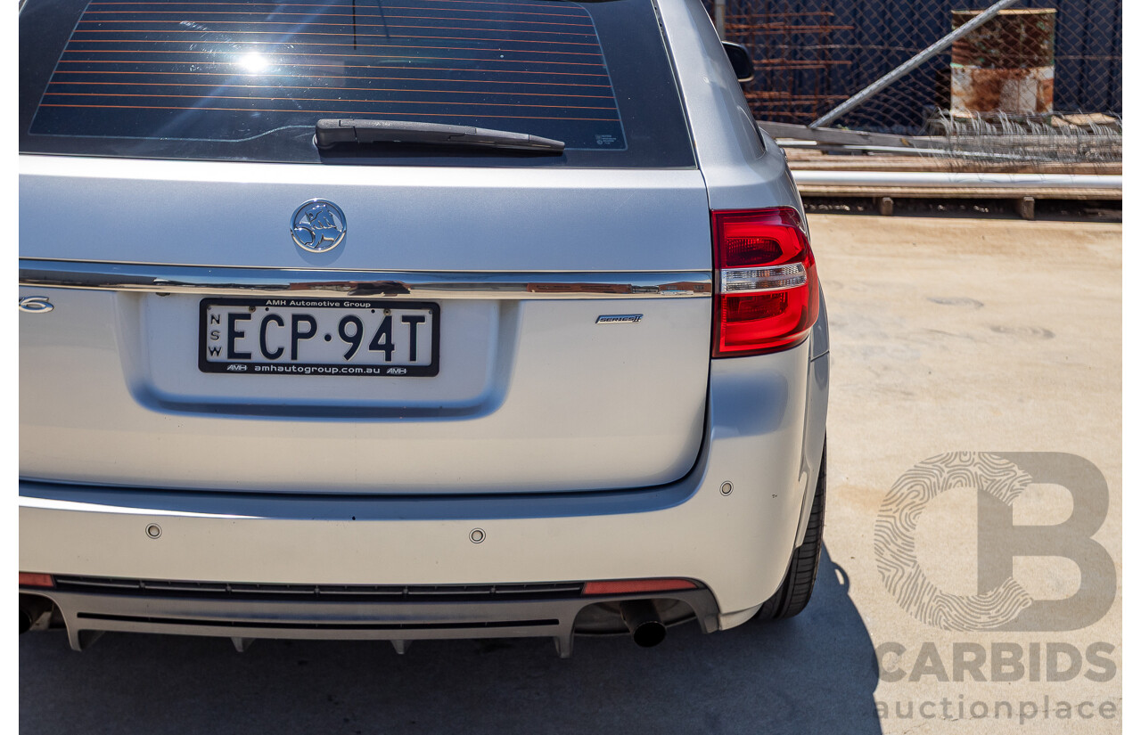 8/2016 Holden Commodore SV6 Black Edition VFII MY16 4D Sportwagon Nitrate Silver V6 3.6L