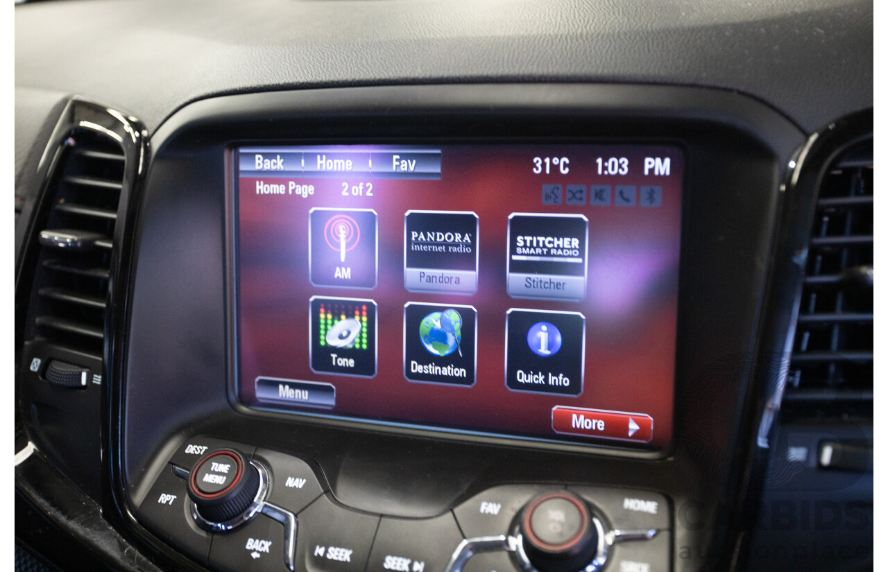 8/2016 Holden Commodore SV6 Black Edition VFII MY16 4D Sportwagon Nitrate Silver V6 3.6L