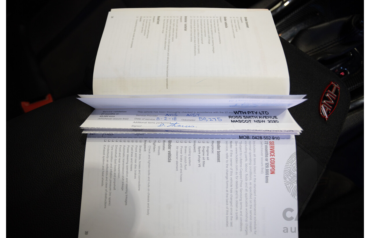 8/2016 Holden Commodore SV6 Black Edition VFII MY16 4D Sportwagon Nitrate Silver V6 3.6L