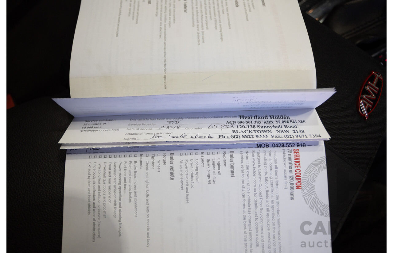 8/2016 Holden Commodore SV6 Black Edition VFII MY16 4D Sportwagon Nitrate Silver V6 3.6L