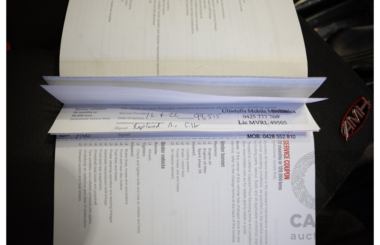 8/2016 Holden Commodore SV6 Black Edition VFII MY16 4D Sportwagon Nitrate Silver V6 3.6L