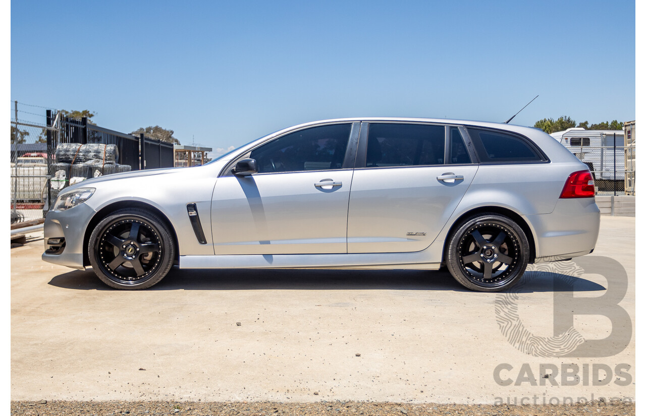8/2016 Holden Commodore SV6 Black Edition VFII MY16 4D Sportwagon Nitrate Silver V6 3.6L