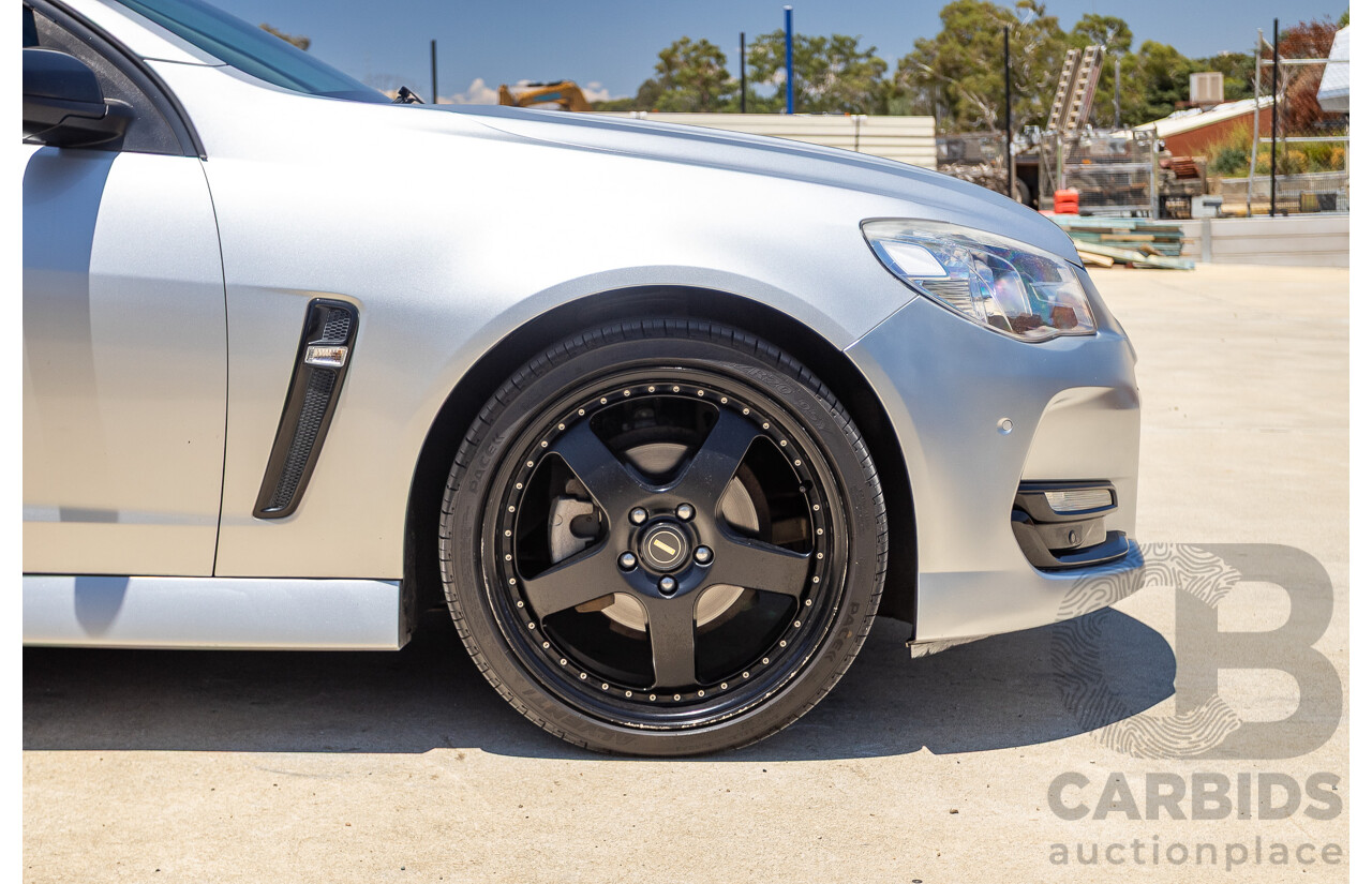 8/2016 Holden Commodore SV6 Black Edition VFII MY16 4D Sportwagon Nitrate Silver V6 3.6L